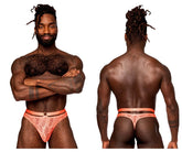 String à lanières Rude Awakening Male Power 415-284 Couleur Orange fluo